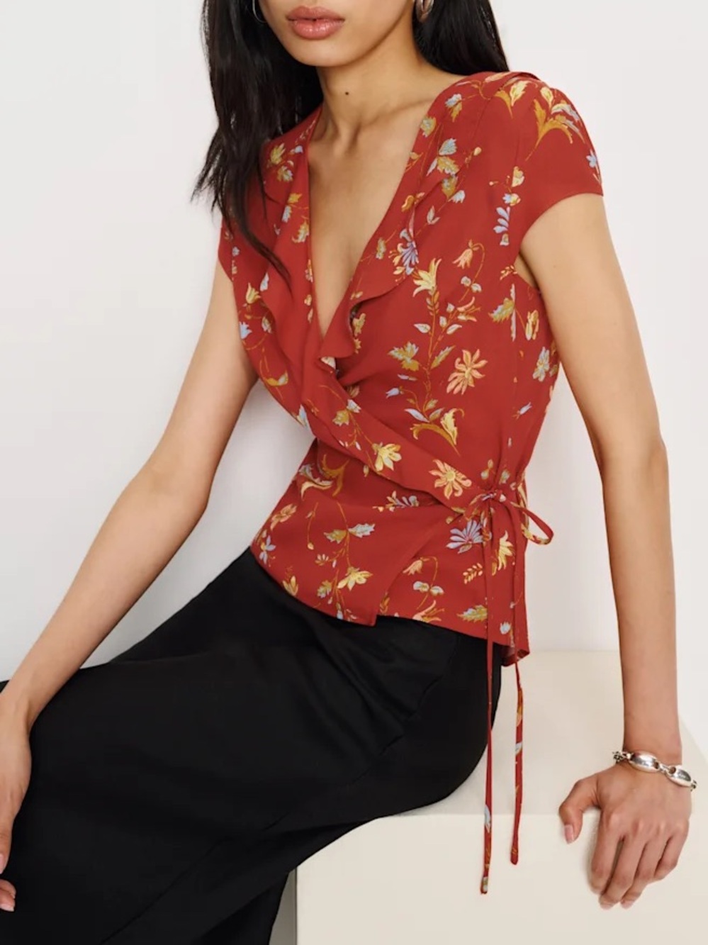 REFORMATION Clemence Top Size 0 NWT